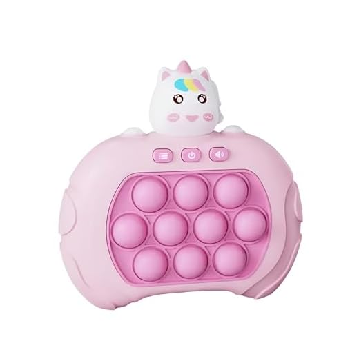 Jogo Brinquedo Quick Fast Push Puzzle Game Pop It Eletrônico Anti Stress Led (Unicornio)