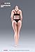 Fremego 1/6 Scale Female Body 12inch Super Flexible Seamless Female Figure Body with Detachable Feet Pale Skin Large Bust Miniature Action Figure Doll