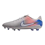 Nike United Tiempo Legend 10 Academy Multi-Ground Low-Top Soccer Cleats (Vast Grey/Racer Blue) Size 8