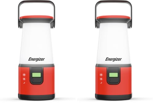 Image of ENERGIZER LED Camping Lantern 360 PRO, IPX4 Water Resistant Tent Light, Ultra Bright Battery Powered Lanterns for Camping, Outdoors, Emergency Power Outage, 500L (Pack of 2)