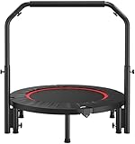 Faltbares Mini-Trampolin – verstellbarer Schaumstoffgriff...