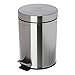 Produktbild blomus -NEXIO- Treteimer aus mattiertem Edelstahl, 3L Fassungsvermögen, entnehmbarer Eimer, Mülleimer, Kosmetikeimer, exklusives Badaccessoire mit Pedal (H / B / T: 25 x 17 x 23 cm, Edelstahl, 66720)