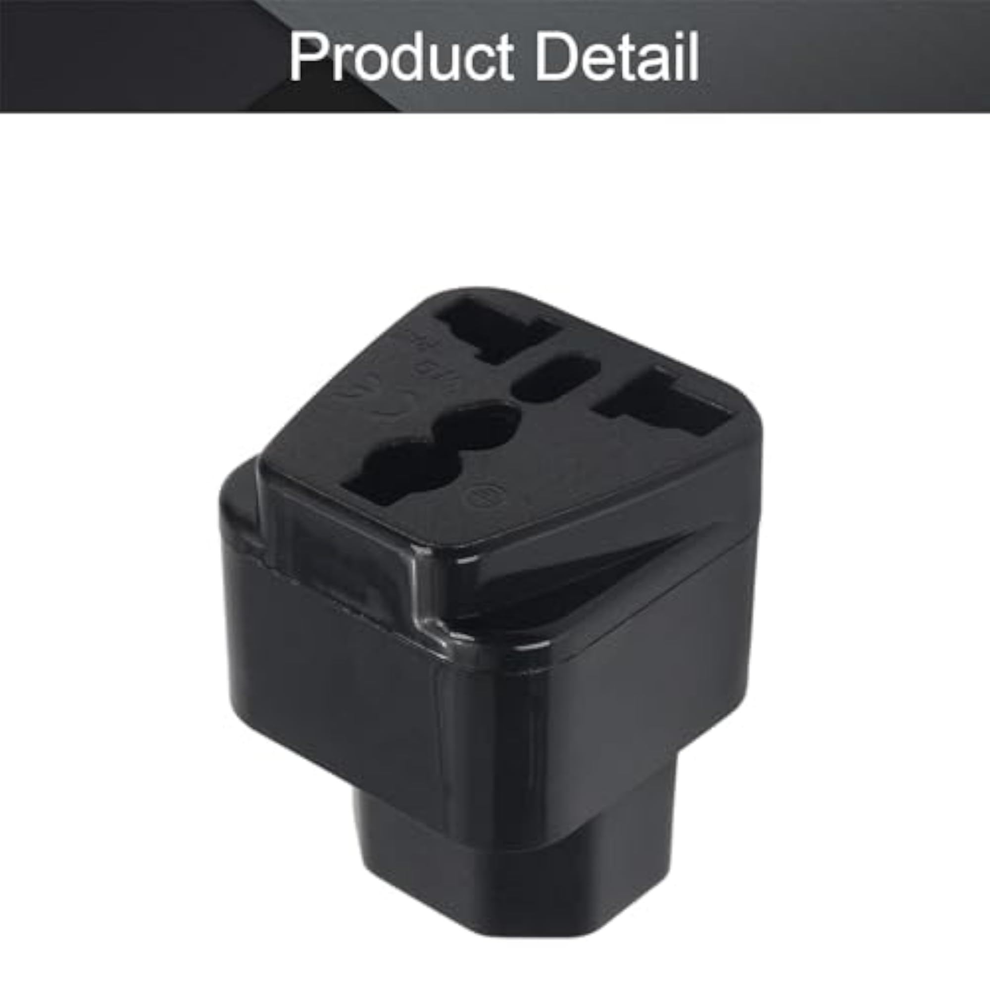 UPS IEC C14 Male to Universal Female Socket Power Adapter