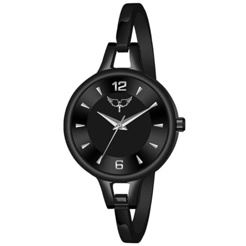 WHITE BIRD Formal Analogue Women's Watch(Black Dial Women's Standard Black Colored Strap)-IGP002
