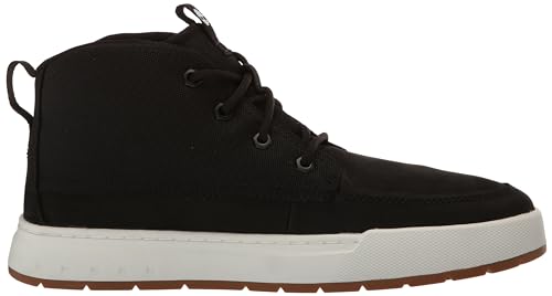 Timberland Timberland Men's Maple Grove Mid Lace Up Sneaker, Black Nubuck, 7 Wide