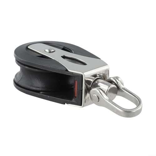 Poulie lourde marine pour cordes en fibre de 3/8 po, conçu pour des ajustements efficaces de la voile et du gréement (A)