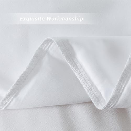 Image of 2 Pack Microfiber Queen Zipper Pillowcases, Soft Comfortable Not Shrink White Pillow Case, Breathable Pillow Cases Set of 2 (20x30 Inches)