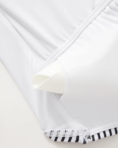 Image of SUUKSESS Women Sexy One Piece Swimsuit Tummy Control Square Neck Bathing Suit