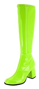 Das Kostümland Das Kostümland Gogo Damen Retro Lackstiefel - Grün Gr. 38 - Tolle Schuhe zur 70er 80er Jahre Disco Hippie Mottoparty Das Kostümland Das Kostümland Gogo Damen Retro Lackstiefel - Grün Gr. 38 - Tolle Schuhe zur 70er 80er Jahre Disco Hippie Mottoparty