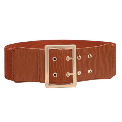 Wide Belts for Women Dresses Stretchy Elastic Belts Fashion Cinch Waist Belt for Women