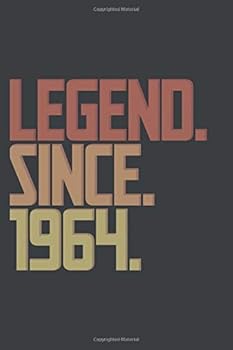Legend since 1964, a Gift for Legendary People : Lined Journal and Diary for Writing. 6x9 Matte-Finish Soft Cover Notebook