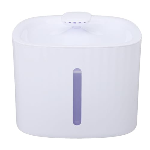 LUCKDANO Large Capacity Pet Water Dispenser, Transparent Design, Automatic Drinking Waterer for Cats Inside, Indoor Water Dispenser for Small to Medium Pets with Non Slip Feature, Safe