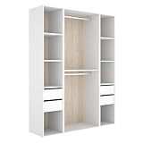 DEKIT Grupo RIMOBEL-Conjunto Armario-VESTIDOR con Trasera Reversible