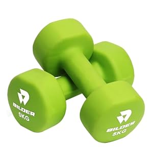 BILDER - Coppia Manubri Palestra, Forma Esagonale e Superficie Antiscivolo, Set Pesi Palestra per Allenamento a Bassa Intensità ed Esercizi di Tonificazione, Pesetti con Rivestimento in Neoprene 4 kg