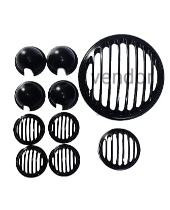 Metreor 350 Headlight Grill Set for Royal Enfield Meteor 350 headlight jali kit