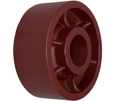 Vintage Industrial 6" X 2-1/2" RED DUCTILE Steel Wheel - 3500 LBS Capacity - CasterHQ