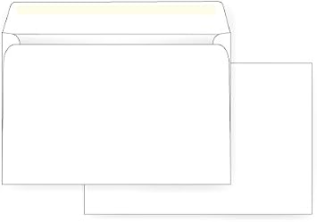 6 x 9 Booklet Envelope - 24# White Wove - Open Side- 6 x 9 - Jumbo Envelope Series Box of 500