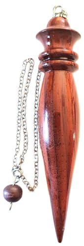 Péndulo de madera fabricado en madera exótica de nombre ESCRIVA. Altura 8 cm. Diámetro 2cm. Peso 18g.