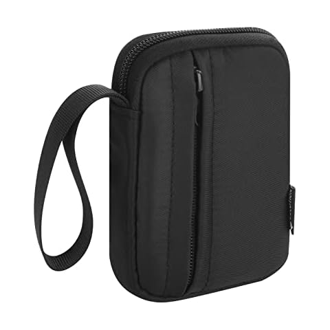 CaSZLUTION Carrying Case Fit for Seagate Portable Seagate One Touch Seagate Ultra Touch Backup Plus 1TB 2TB 3TB 4TB 5TB Portable External Hard Drive USB 3.0 2.5 Inch HDD Storage Travel Bag - Black Cover