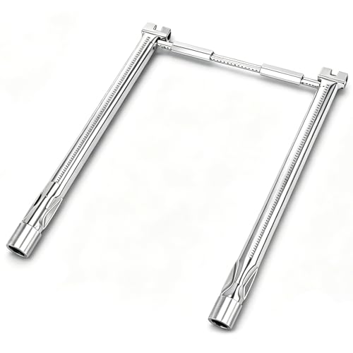 Uniflasy 69785 18 Inch Grill Burner for Weber Spirit I & II 200 Series Spirit E-210 E-220 Spirit S-210 S-220 Gas Grills with Up Front Control Tube Pipe 304 Stainless Steel