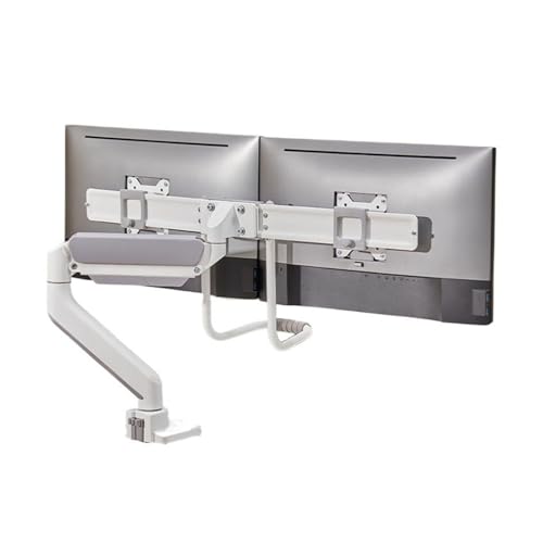 Support de bureau pour double moniteur avec ressort à gaz fluide VESA - 2
