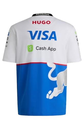 HUGO Men's F1 2024 Racing Bull Team Driver Tshirt2