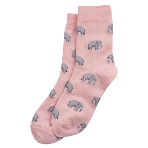 Calcetines de elefante rosa mujer pack de 3 a 7 pares algodón elástico talla 36-40 1