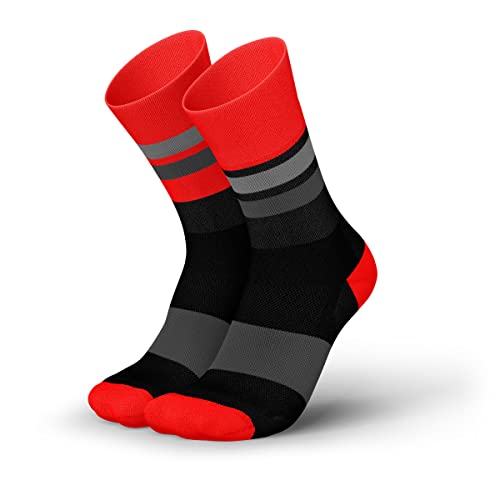 INCYLENCE - Chaussettes de sport Tracks - pour le running - hautes/légères/respirantes - protection contre les ampoules - noir - 39-42 Cover