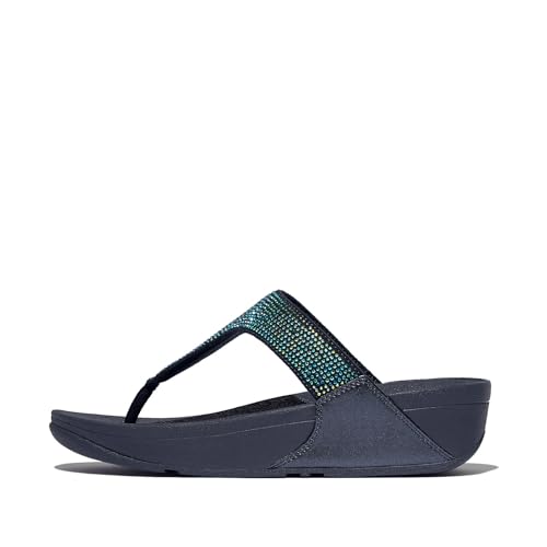 Image of FitFlop Women's LULU Crystal Embellished Toe-Post Sandals
