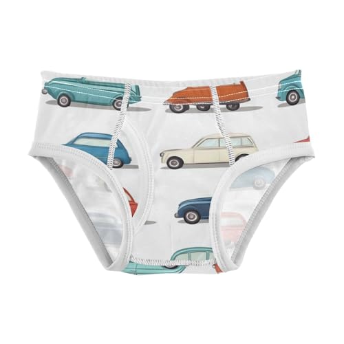 KLL Cartoon Cars Collection Toddler Boys' Pure Cotton Training Underwear Breathable Children Panties