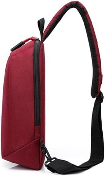 Unisex Messenger Bag Shoulder Bag, Travel Hiking Leisure Outdoor Walking Bike Cycling Backpack, Wine, One Size3