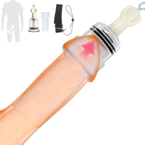 Jpscor Penispumpen Dehngerät Eichel Saugkraft Vakuumpumpe Stimulator Set, Penis Massage Trainer für Penisverlängerung und Potenzsteigerung SM Erektionzhilfe Sexspielzeug für Männer(B-Set)