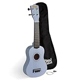 Mad About SU8 Sopran-Ukulele – Lavendelblau mit Gigbag, Plektrum und Ersatzsaiten – ideal für Schulen und Anfänger, inklusive Carbon-schwarzen Saiten für verbessertes Stimmen