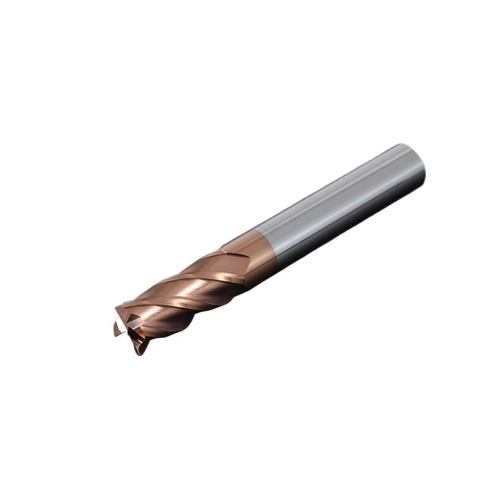 7 Pezzi Fresa 4 Taglienti HRC55 Acciaio Tungsteno Diametro 2-12mm