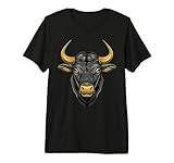 Toro Buey Ganado Doméstico Granja Vaca Taurus Toros Camiseta Premium