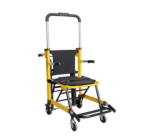 Silla de Escalera con orugas, Silla salvaescaleras de emergencia plegable y robusta, Silla de evacuación para bomberos, Silla de transporte médico,Silla de ruedas con elevación para pacientes