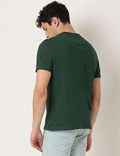 Image of Marks & Spencer Mens Printed Cotton Crew Neck Regular Fit T-Shirt