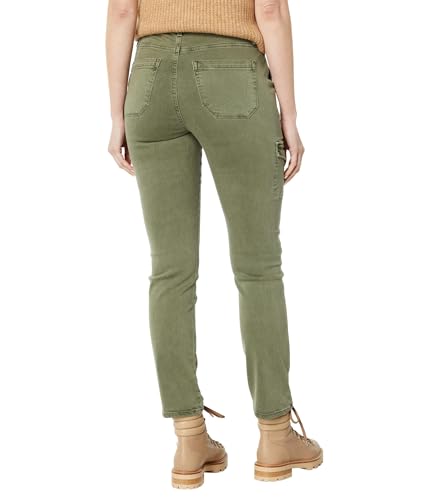 PAIGE Women's Jolie High Rise Slim Pant Ankle Length in Vintage Ivy Green2