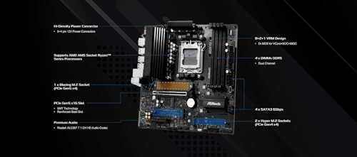 MB AMD AM5 B850M Pro-A - Scheda madre - Immagine 7