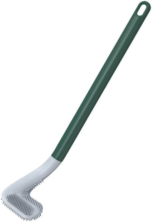 FLETIX Golf Shape Toilet Brush Cleaner L Shape Toilet Brush Golf Head Cleaner Flexible Deep Cleaning Silicone Brush for Quick & Easy Cleaning of Home, Bathroom, Wash Basin (Multicolor) (2)