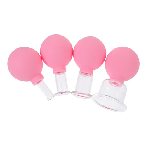 Ventouses de massage visage et corps en caoutchouc lot de 4 pièces pour thérapie par vacuum