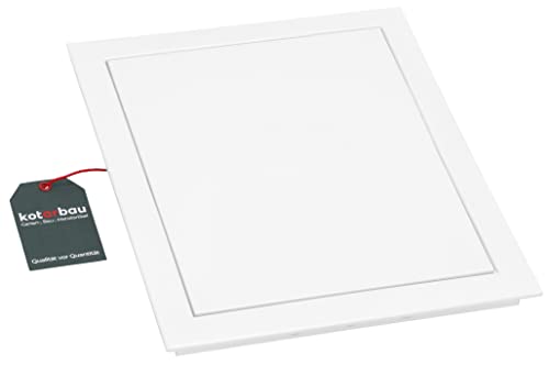 Preisvergleich Produktbild KOTARBAU® Revisionstür Revisionsklappe 25x30 cm zum Lackieren Schnappverschluss Revitür Inspektionstür Zugangstür Wartungsklappe Serviceklappe Trockenbau Reinigungsklappe Kunststoff Weiß