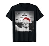 Photo Gallery divertente natale gatto indossare babbo natale cappello selfie con alien ufo maglietta Photo Gallery divertente natale gatto indossare babbo natale cappello selfie con alien ufo maglietta