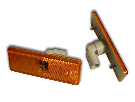 Ardillion SET OF 2 x AMBER/ORANGE/YELLOW LED SIDE MARKER LIGHTS OUTLINE CLEARANCE LAMPS DIRECTION INDICATORS FOR TRUCK M ATEGO ACTROS AXOR OEM 0005445211 0005445311 0005445411