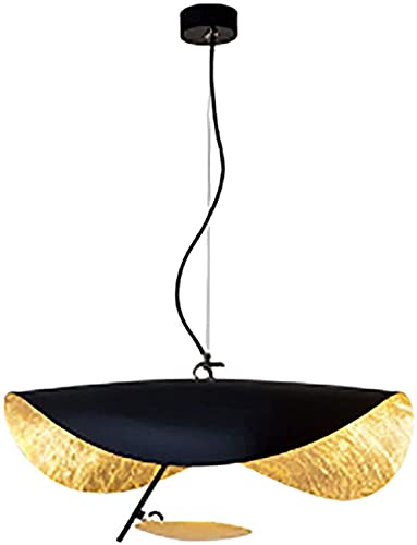 Lustre UFO LED noir suspension moderne de plafond pour salle à manger et bar