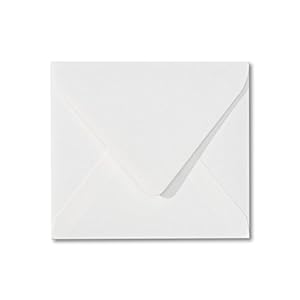 100 enveloppen – vierkant – 14 x 14cm – wit