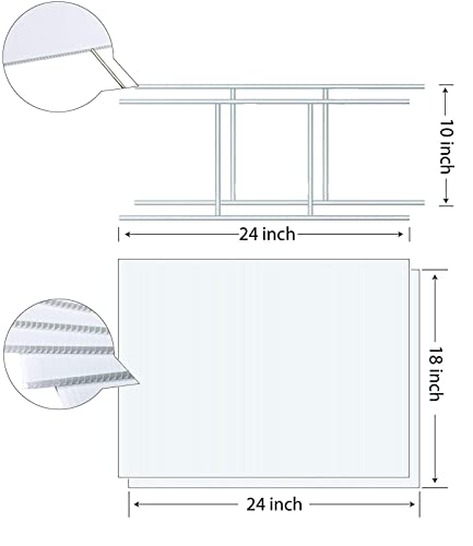 Wenwell 2 Blank Yard Signs With H Metal Stakes 18 X 24 Inch,Real Estate Garage Sale Sign Double Sided,Corrugated Plastic Lawn Sign,Diy Custom Outdoor Signs #TOP1