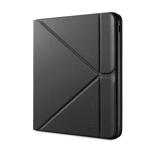 Image of Kobo Libra Colour SleepCover Case | Black | Sleep /Wake Technology | Built-in 2-Way Stand | Vegan Leather | Compatible with 7 inch Kobo Libra Colour eReader