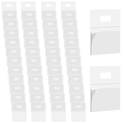 Image of 50Pcs Adhesive Foamboard Hanger Picture Hangers Hooks Sawtooth No Nail Poster Hanging Plastic Picture Frame Hooks for Back of Frames on Walls