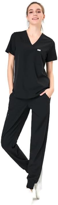 Premium Women's Drawstring Elastic Waist Jogger Scrub Pants - Image 4